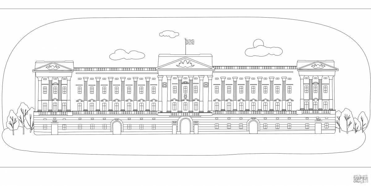 Colour-fun coloring Hermitage for children