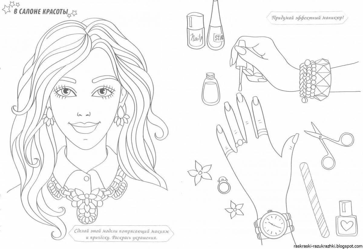 Amazing electronic coloring for girls