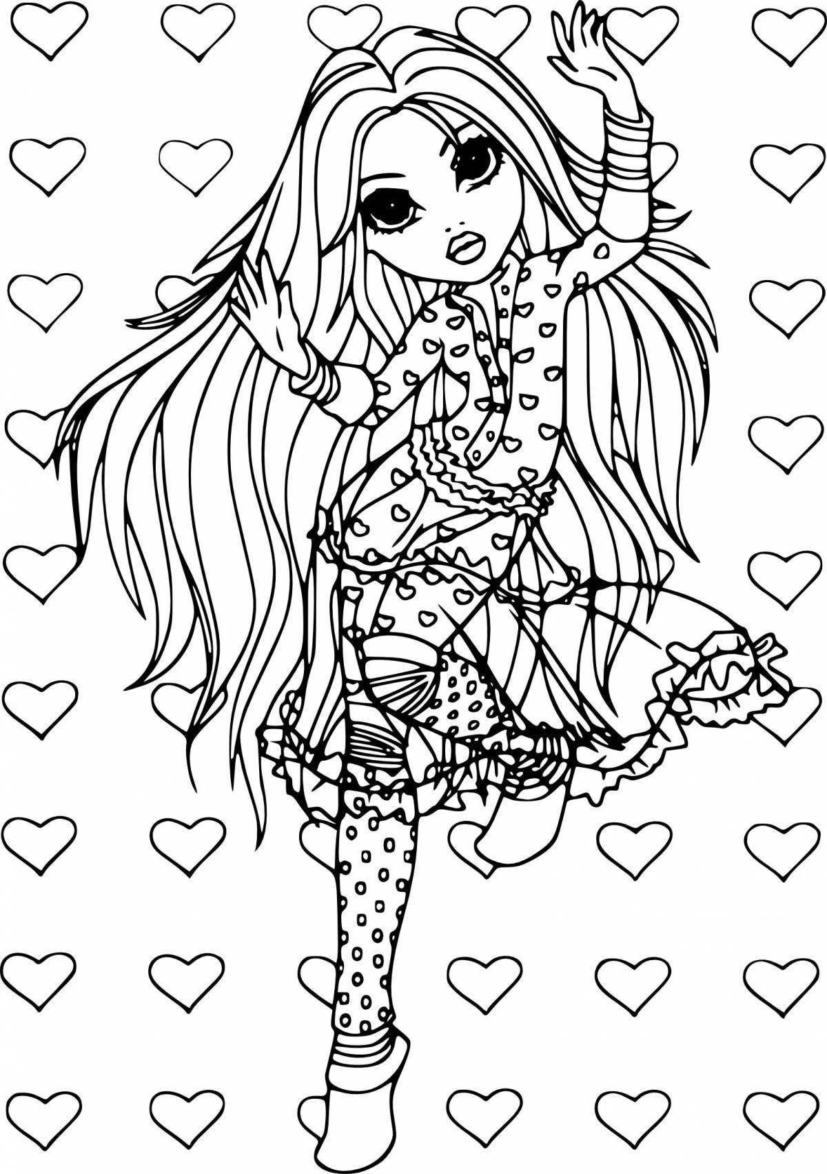 Cute electronic coloring for girls
