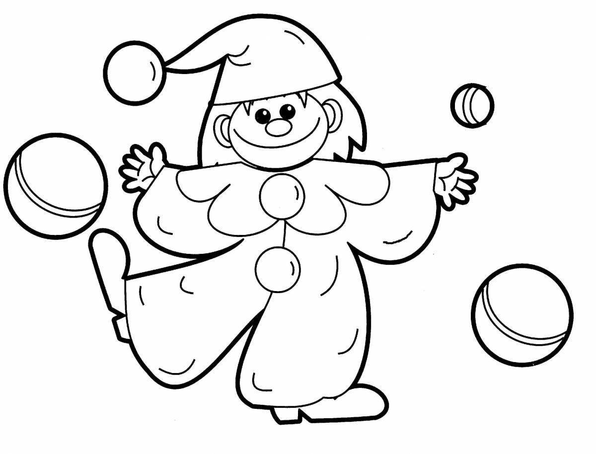 Jester coloring book for kids