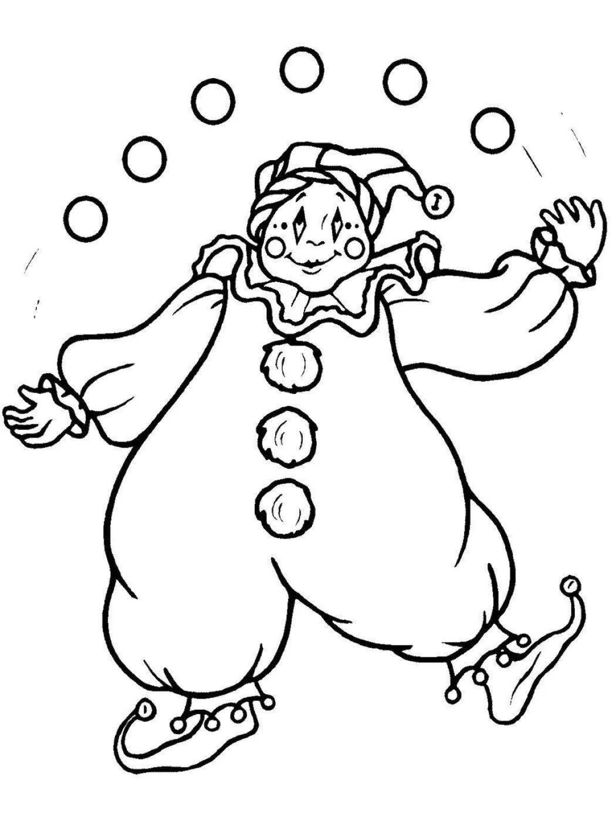 Live jester coloring pages for kids