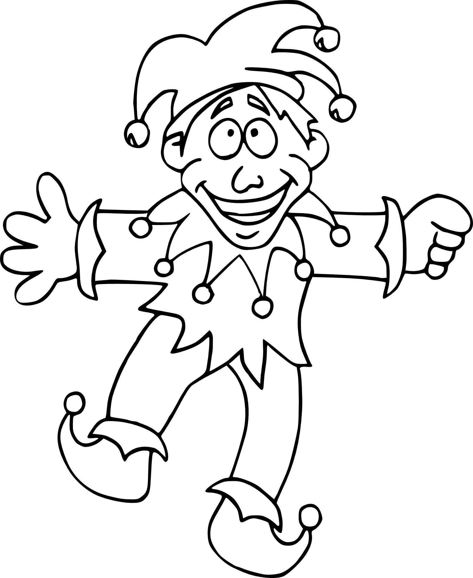 Wonderful jester coloring pages for kids