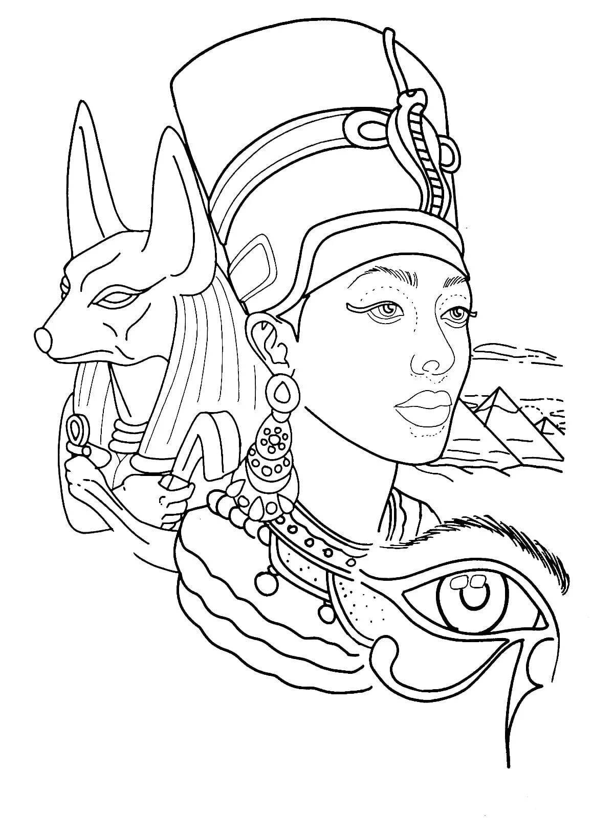 Great coloring pages of egypt for kids