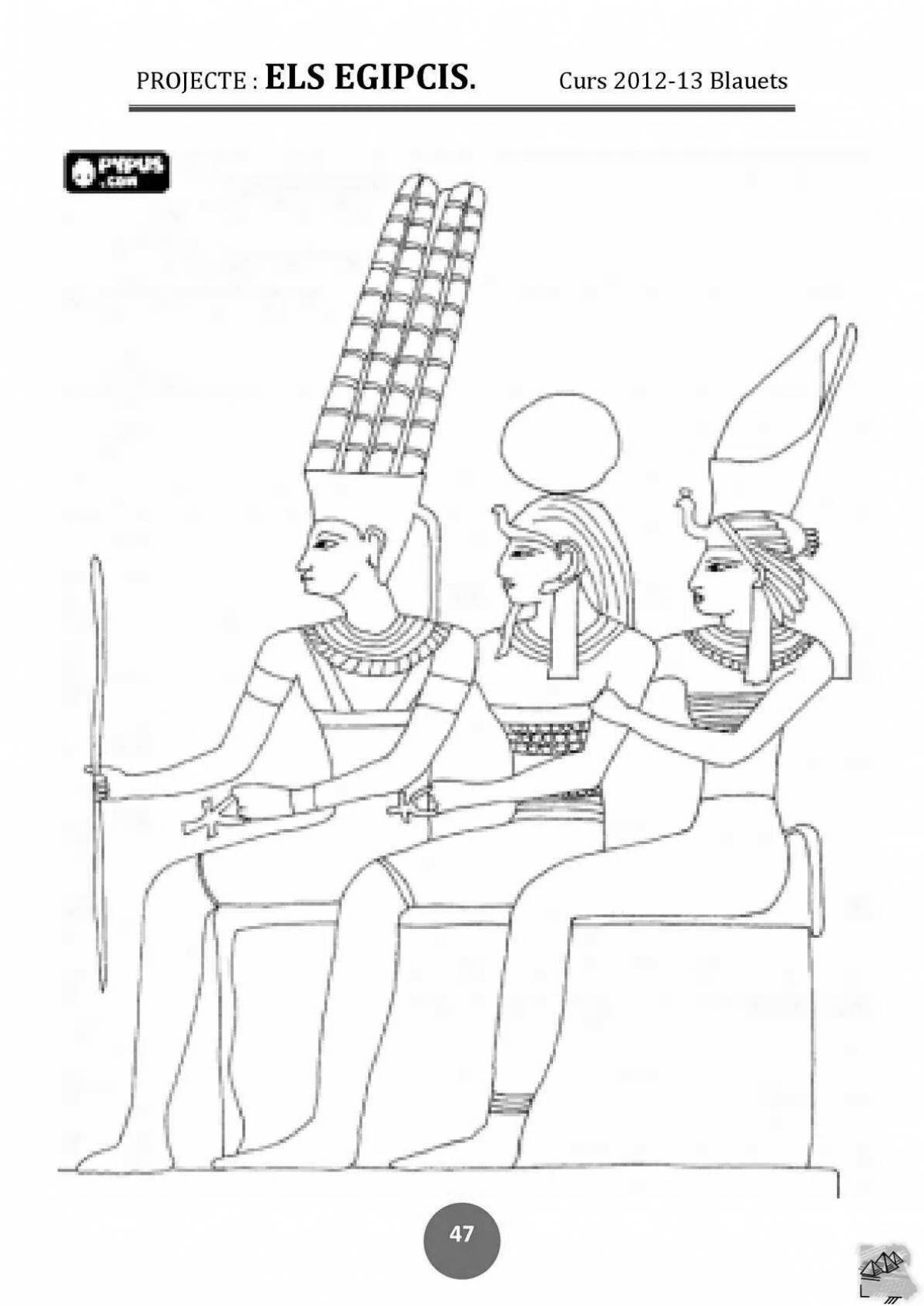 Dazzling egypt coloring book for kids