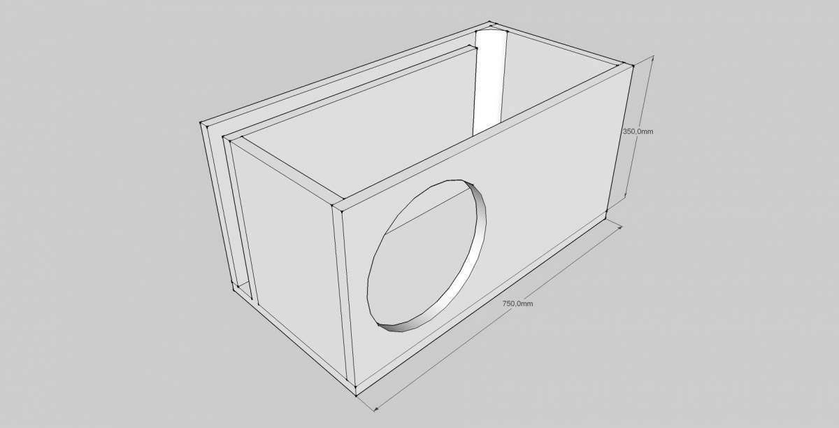 Раскраска короба для сабвуфера