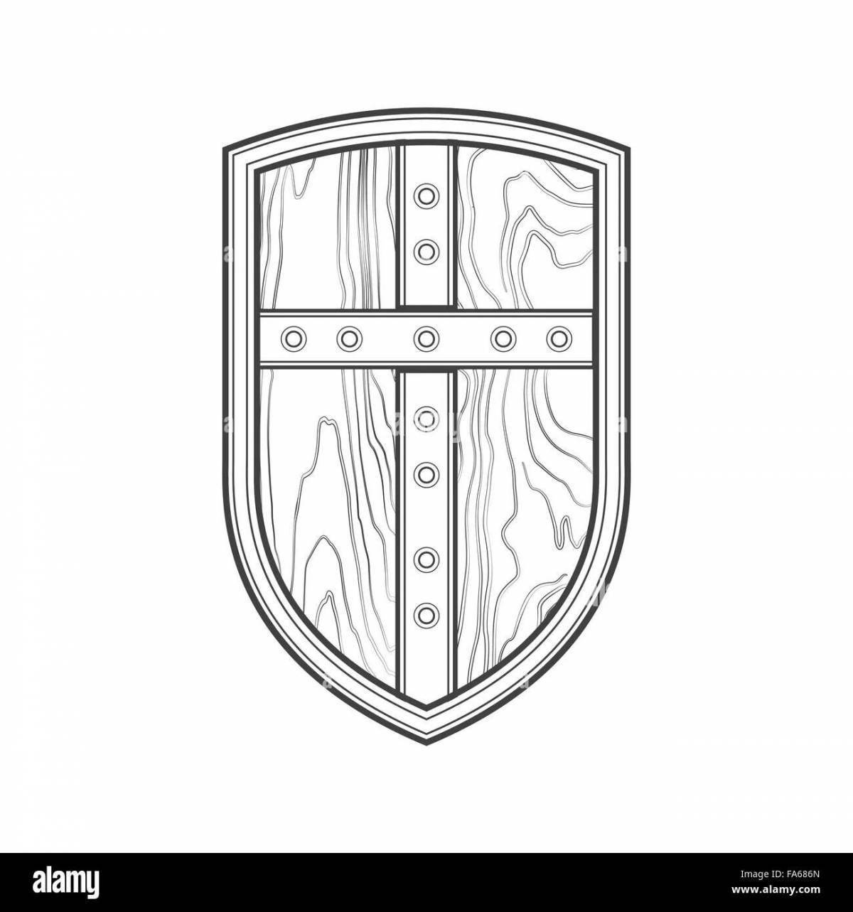 Контур рыцарского щита