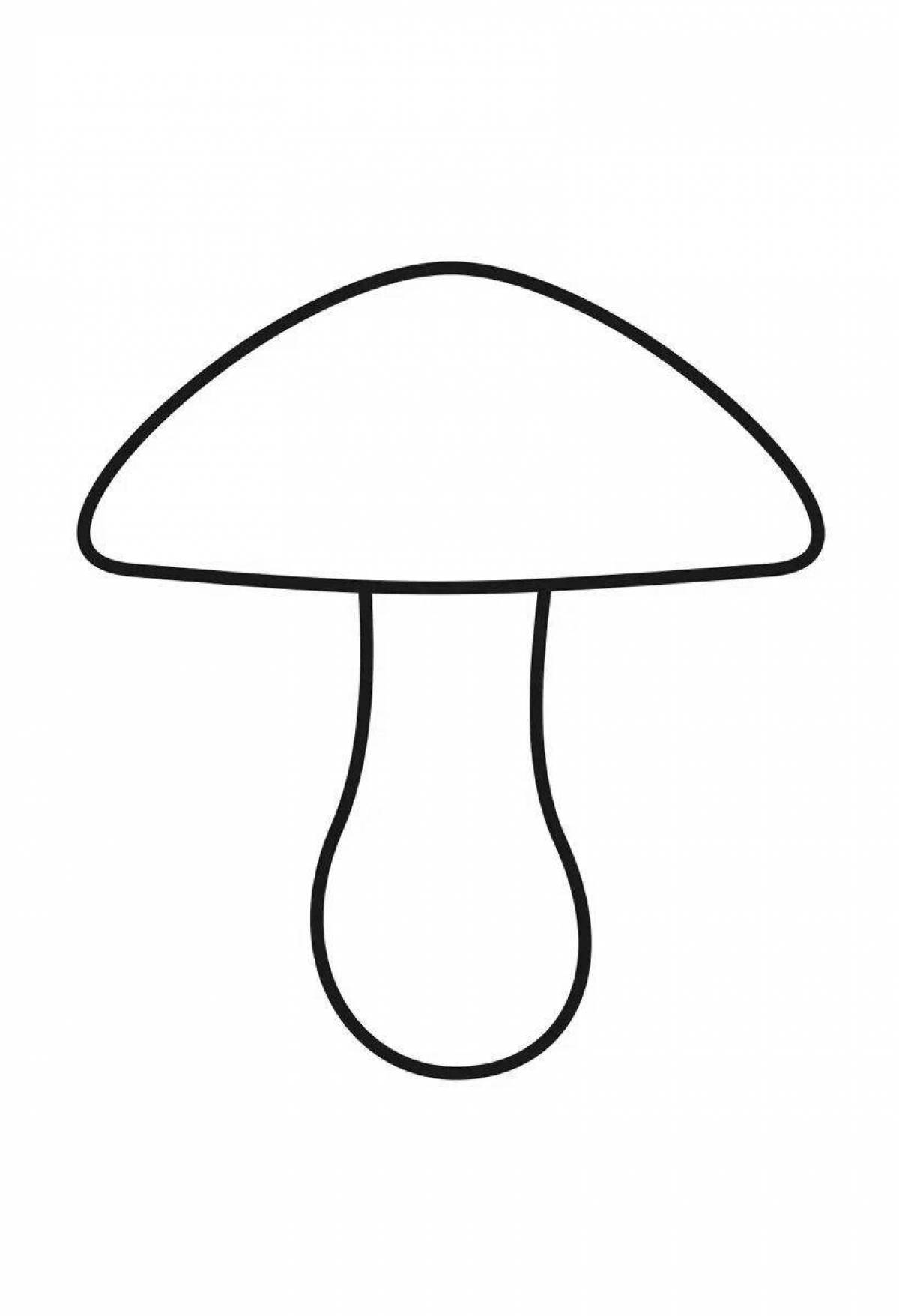 Mushroom coloring book for children