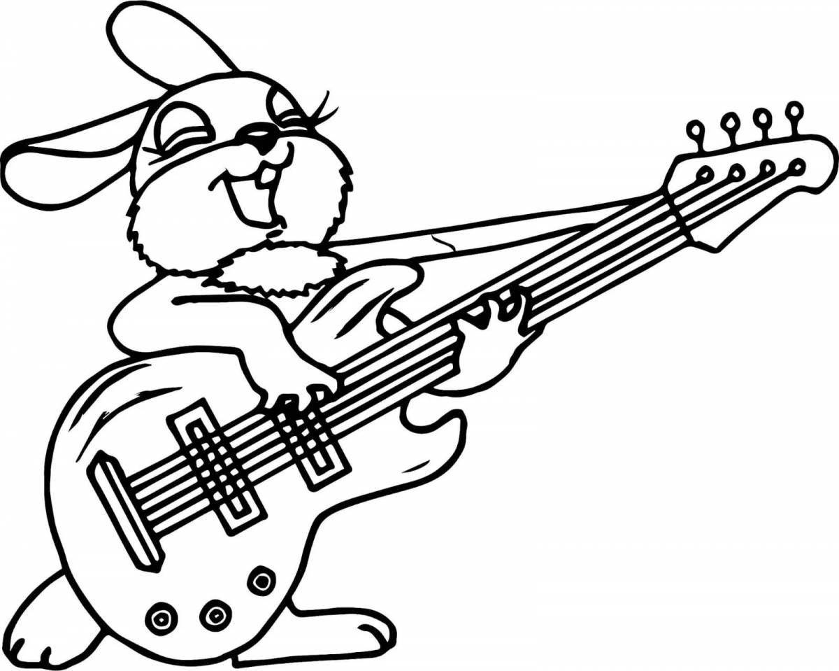 A fun musical coloring book for kids