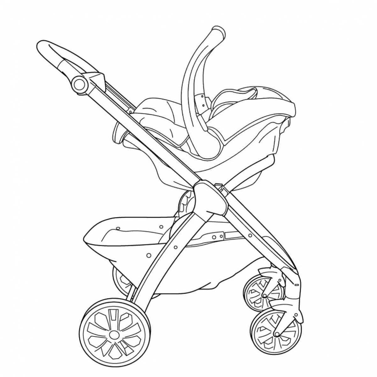 Weird baby stroller coloring