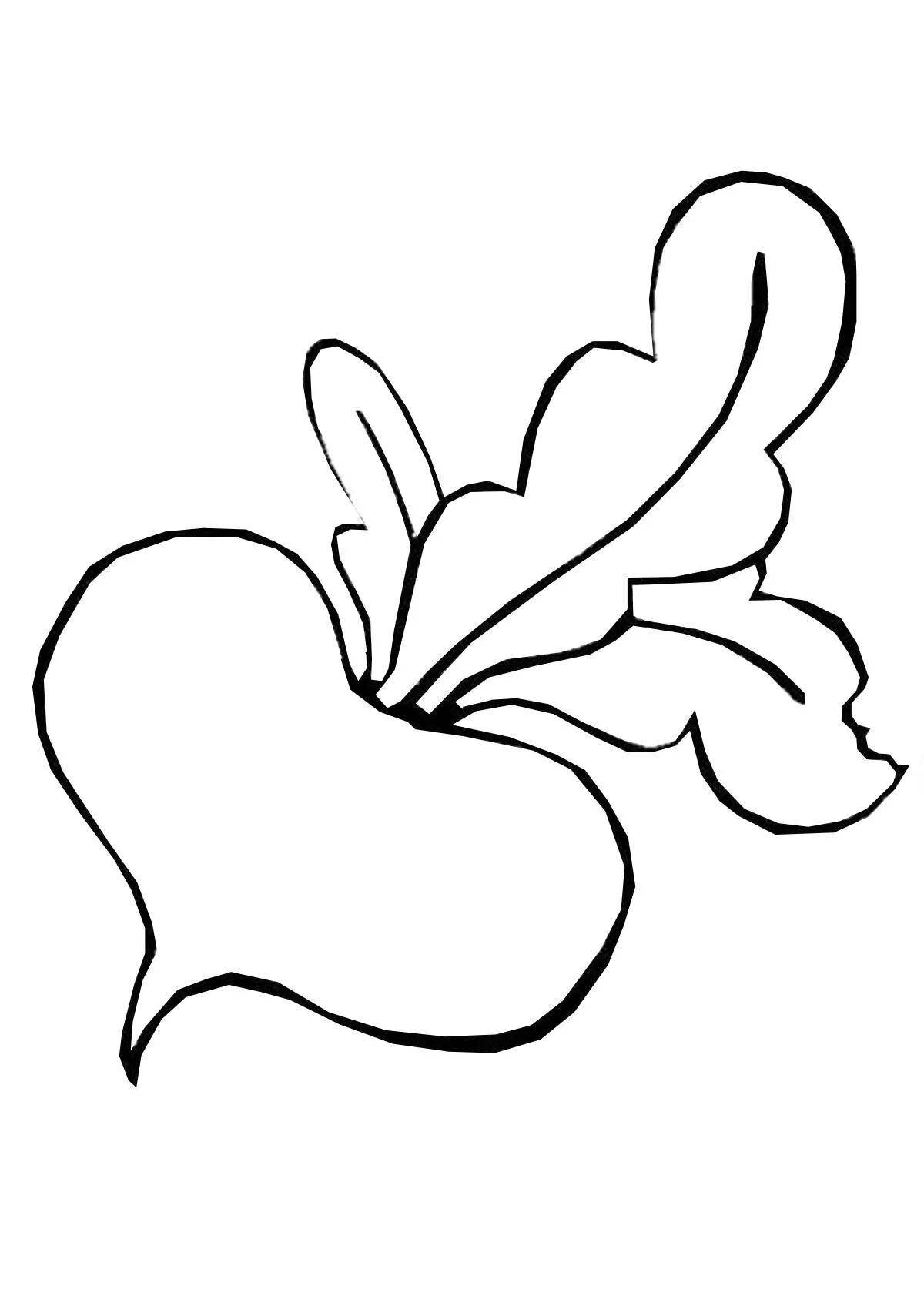 Blooming river coloring page for kids