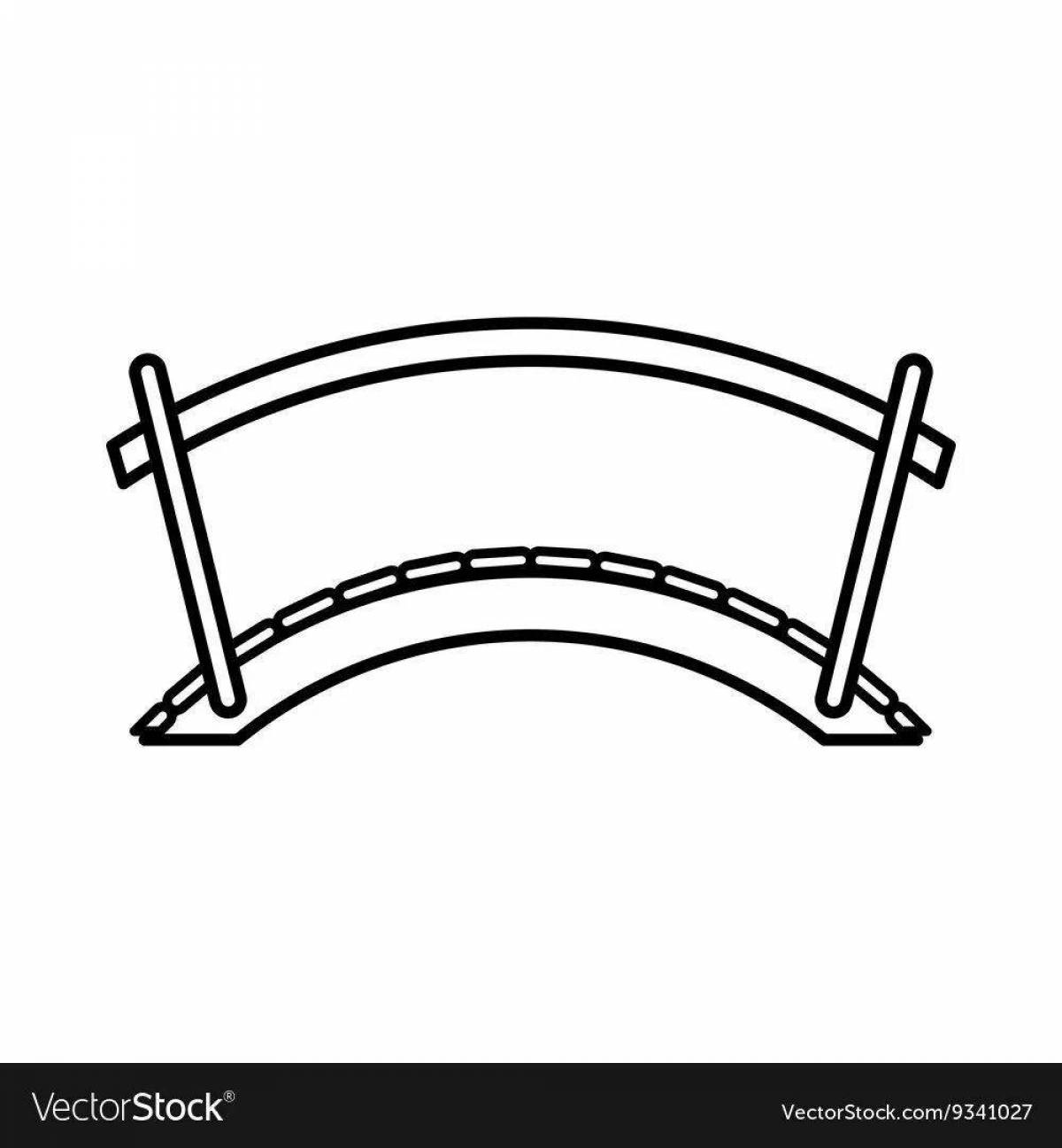 Раскраска «великолепный мост» для детей