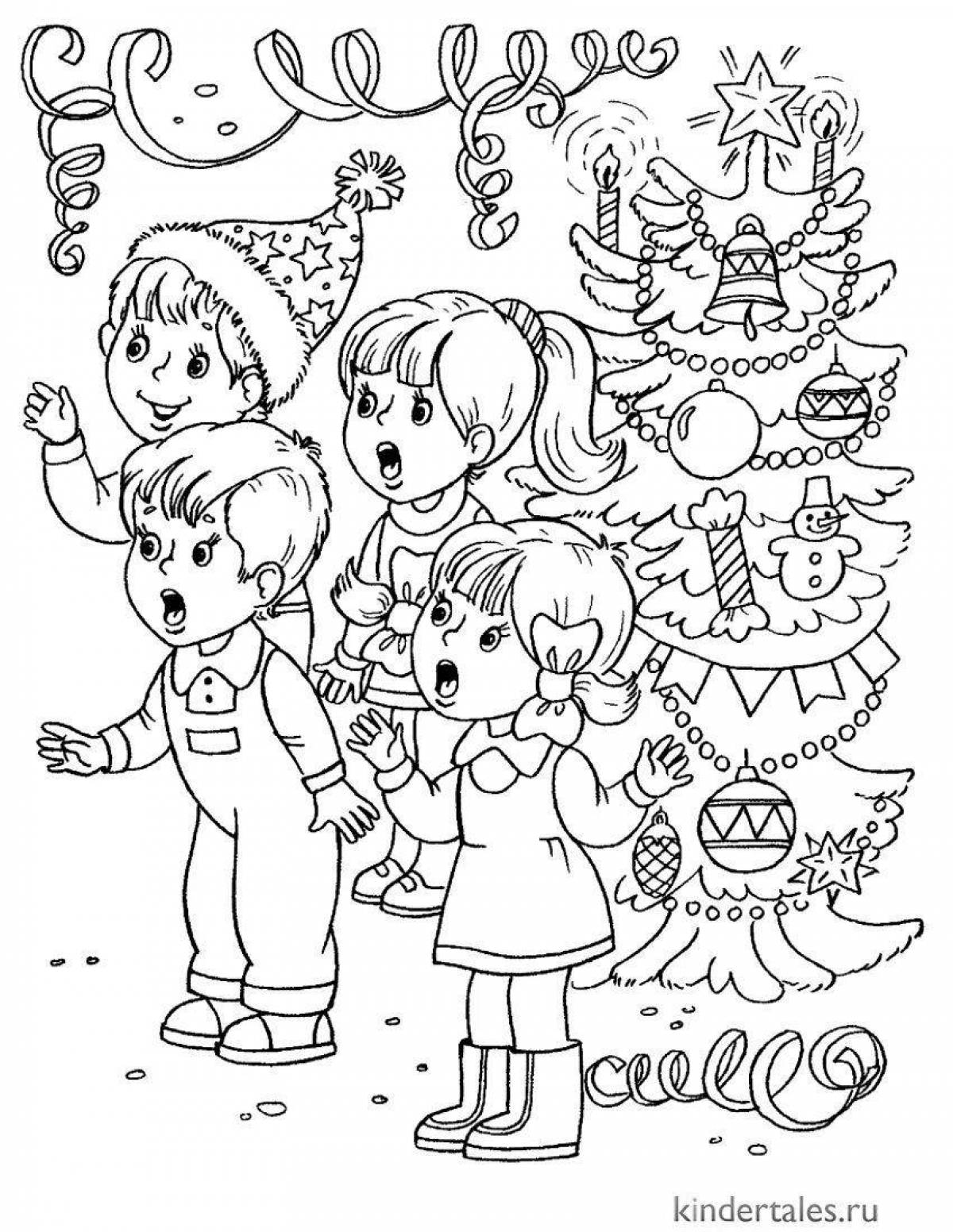 Joyful Christmas coloring book