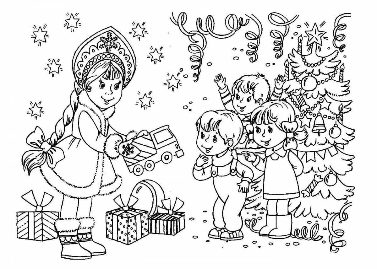 Generous Christmas coloring book