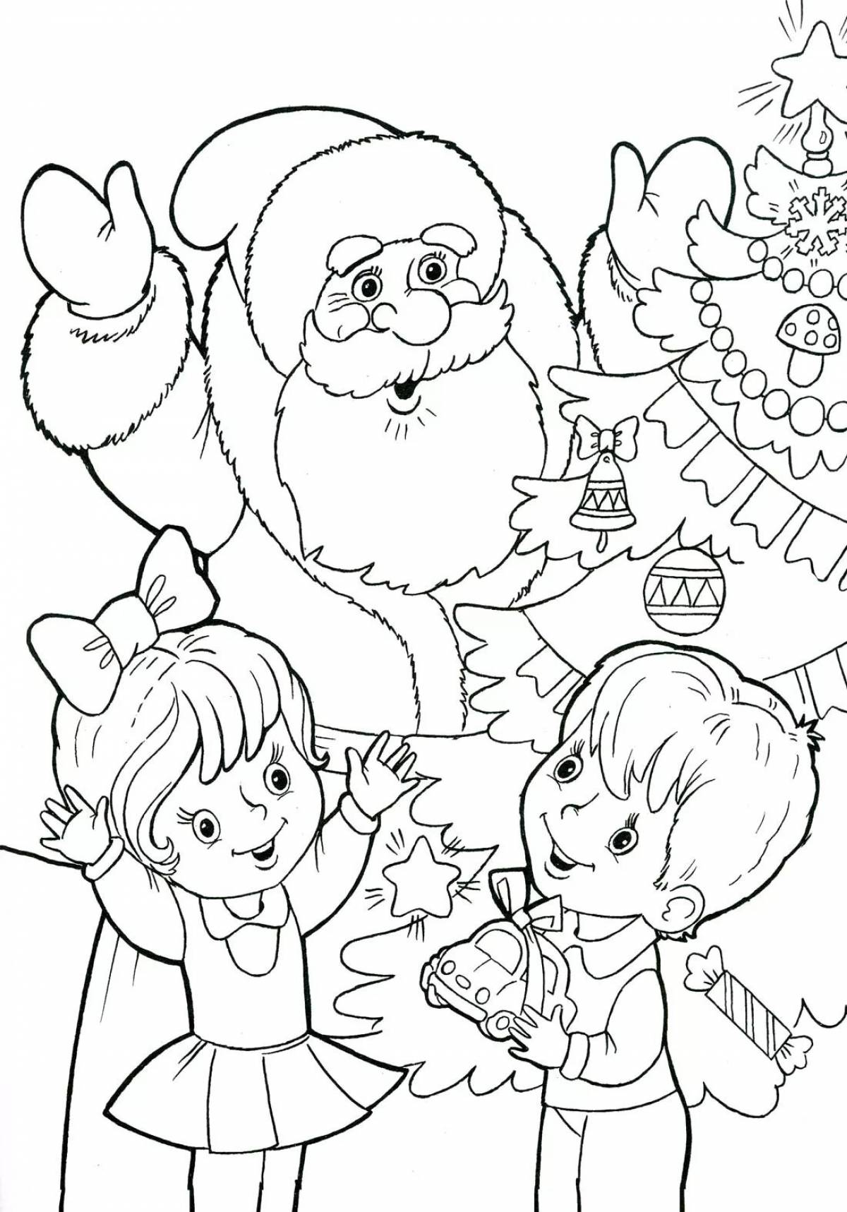 Exotic Christmas coloring book