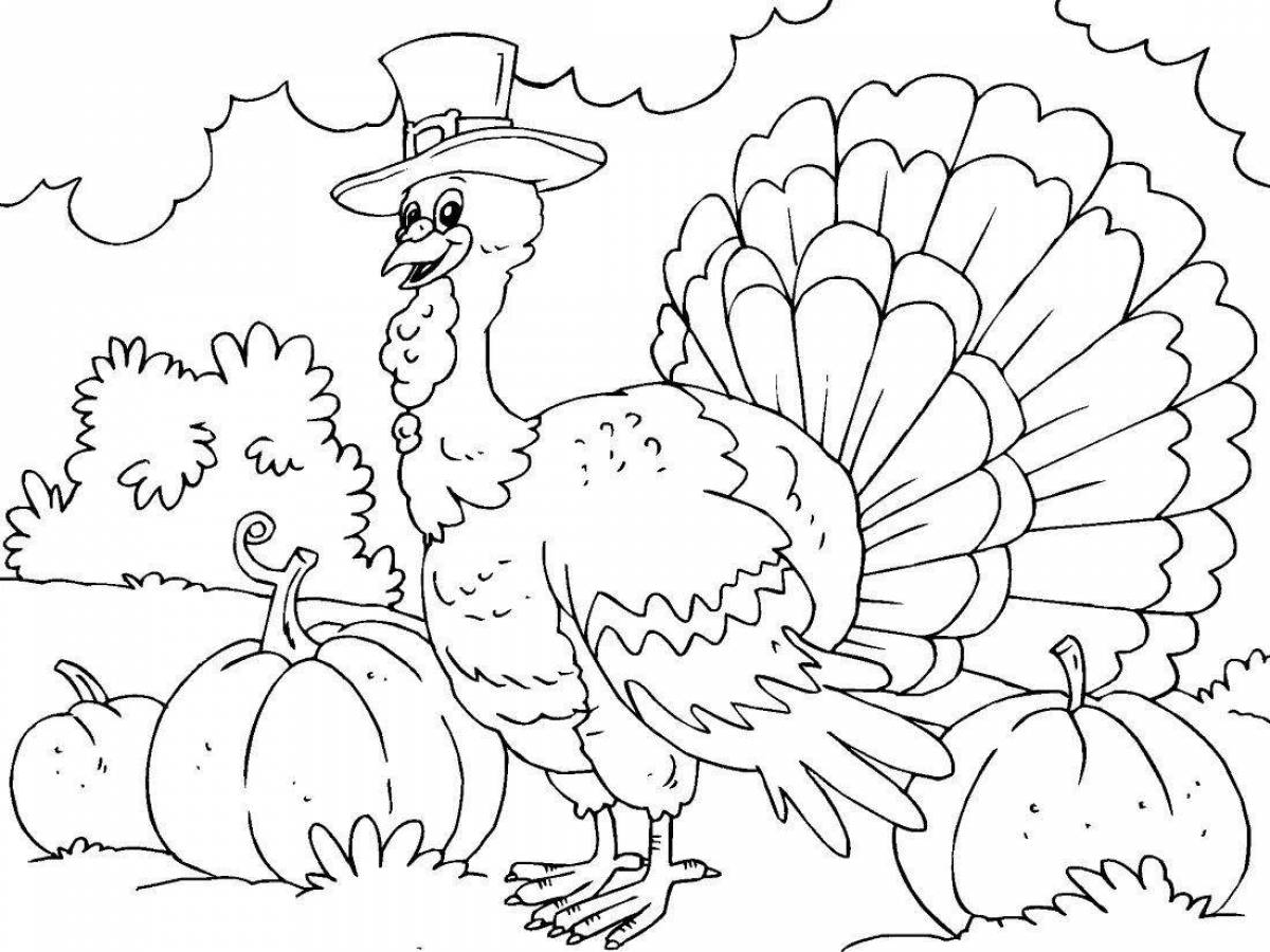 Fabulous bird yard coloring book for schoolchildren