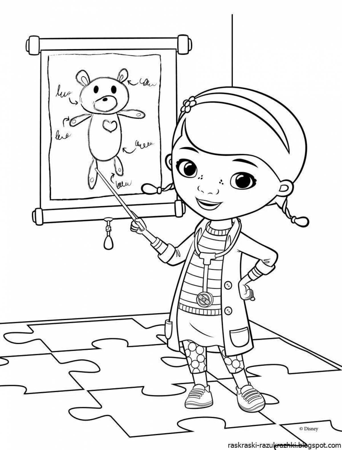 Fun coloring modern cartoons