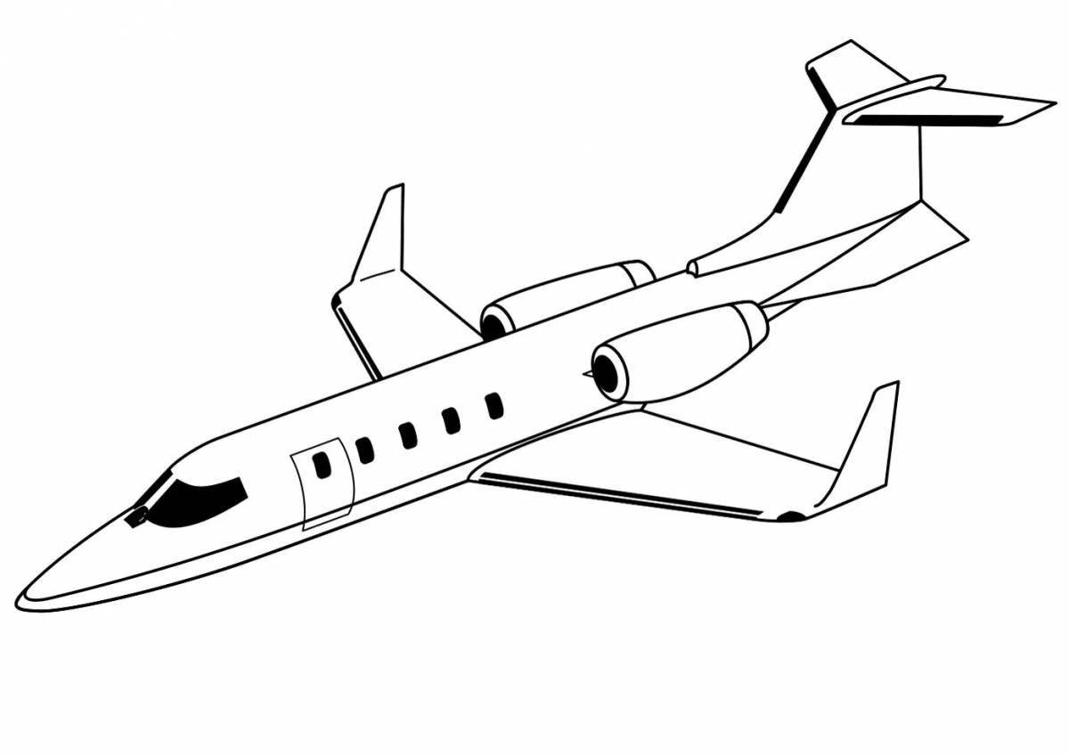 Fun airplane drawing for kids