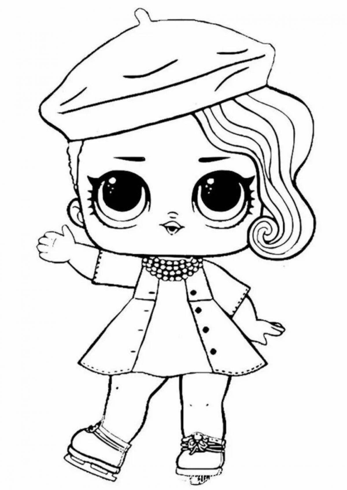 Low's playful doll coloring book for kids
