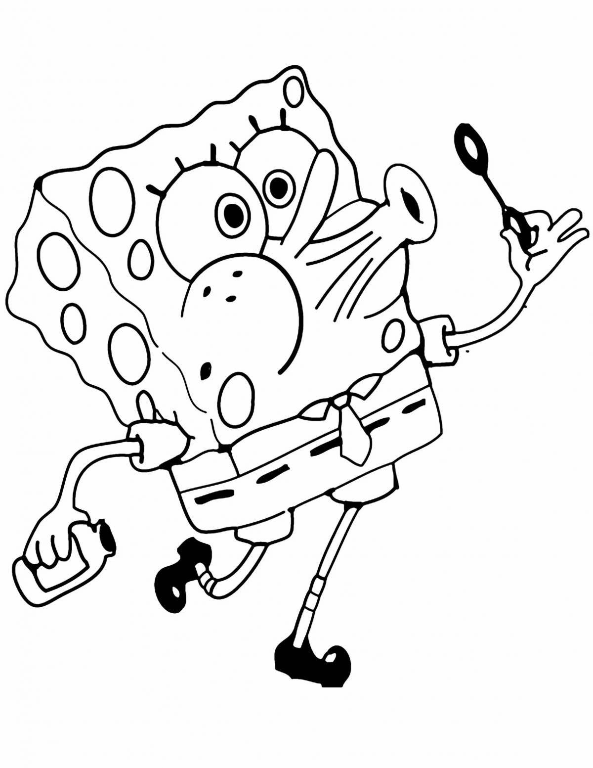 Spongebob fun coloring for kids
