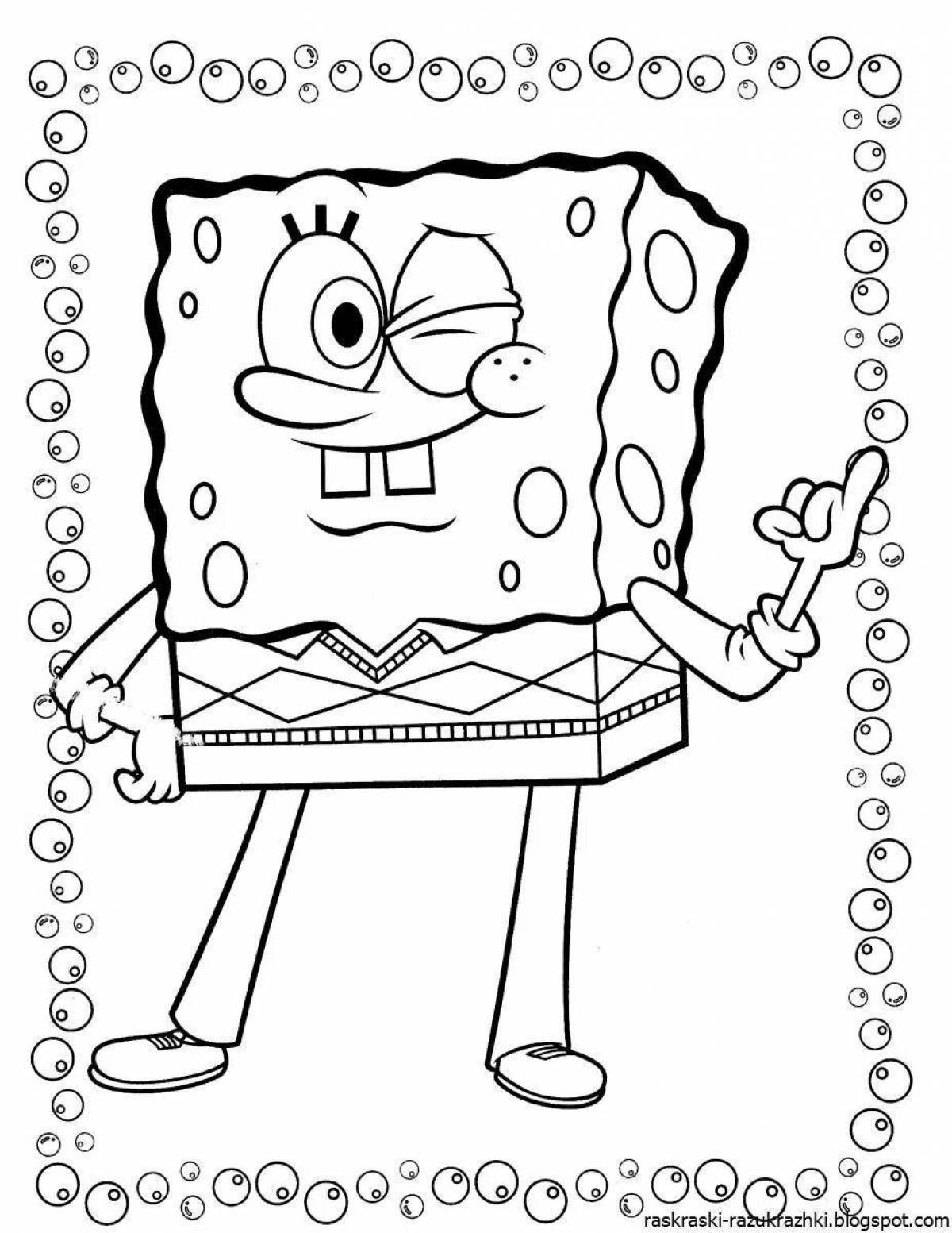 Fun coloring spongebob for kids