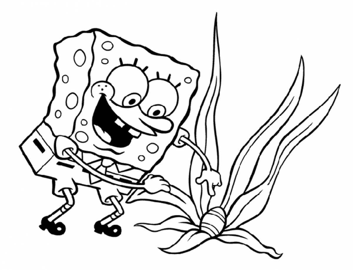 Spongebob fun coloring book for kids