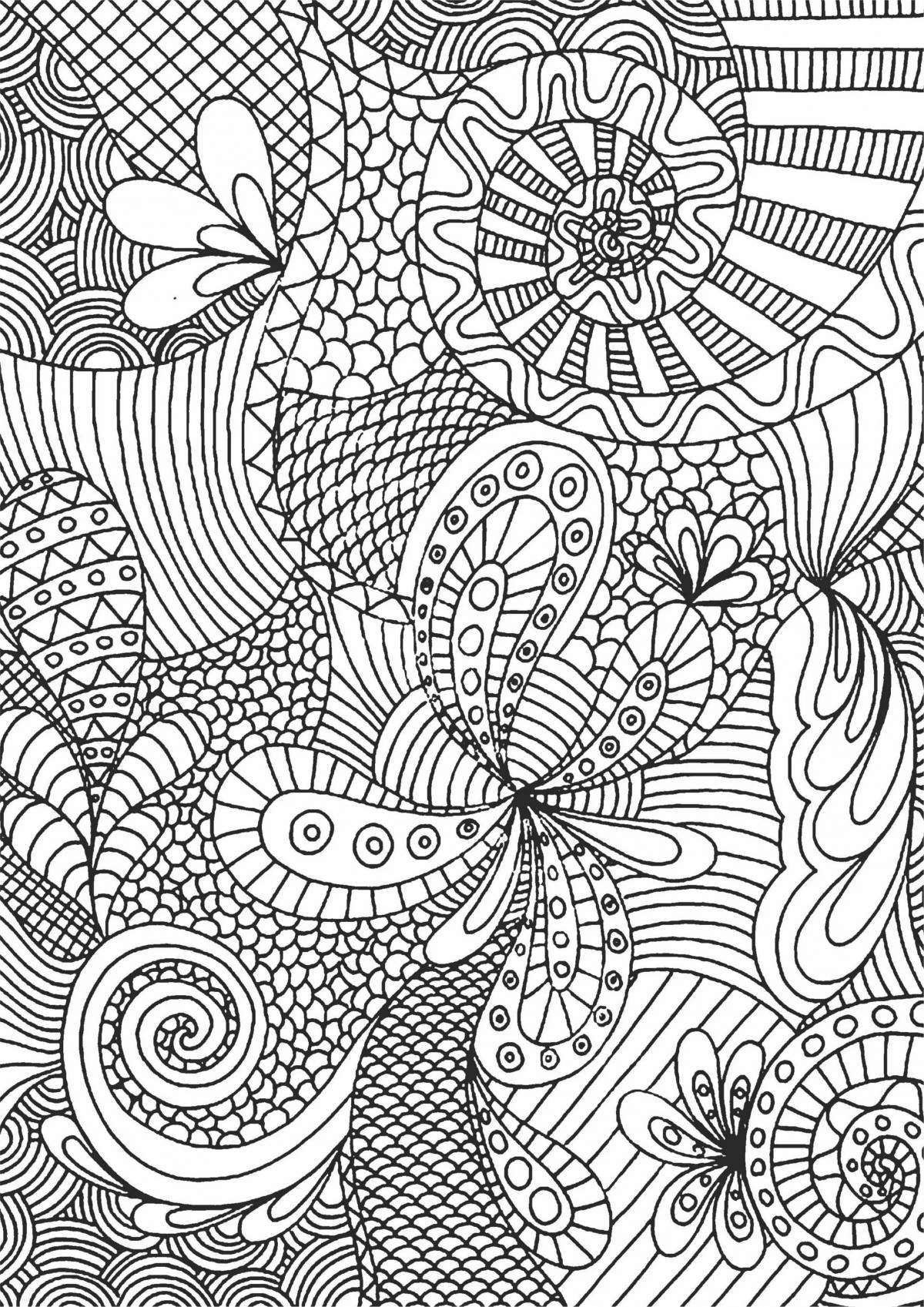 Peaceful coloring relax antistress for adults