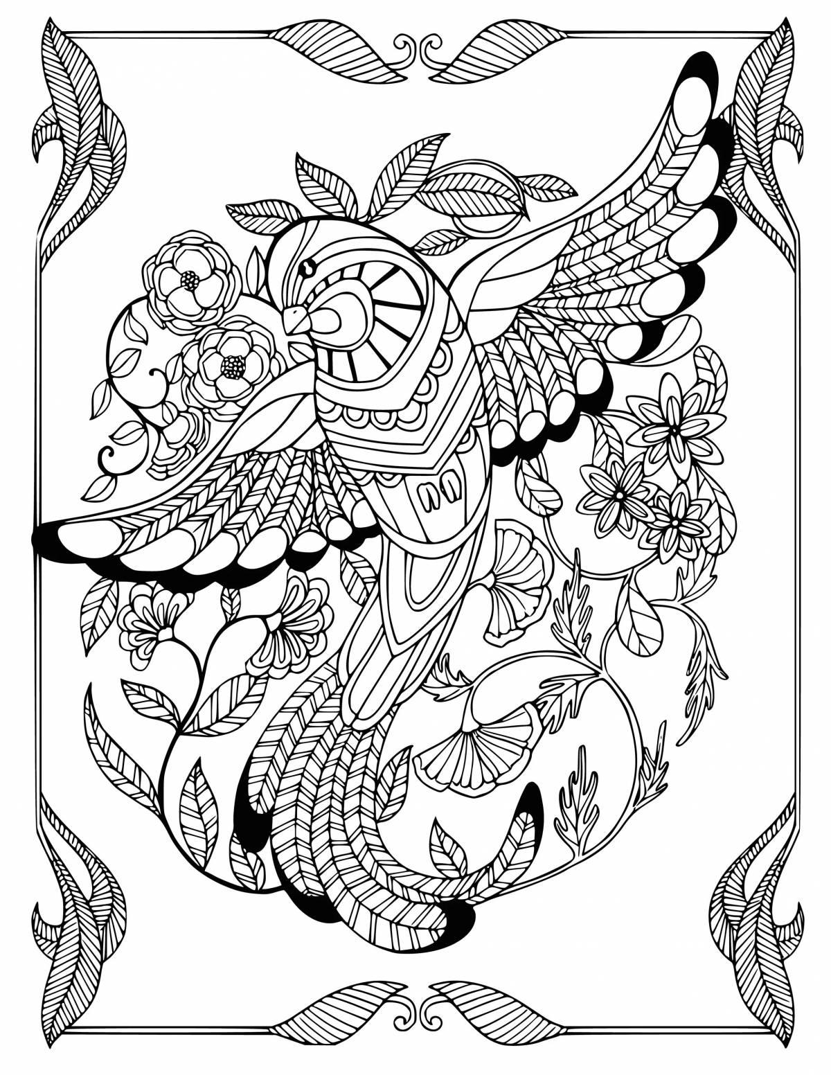 Live coloring relaxation antistress for adults