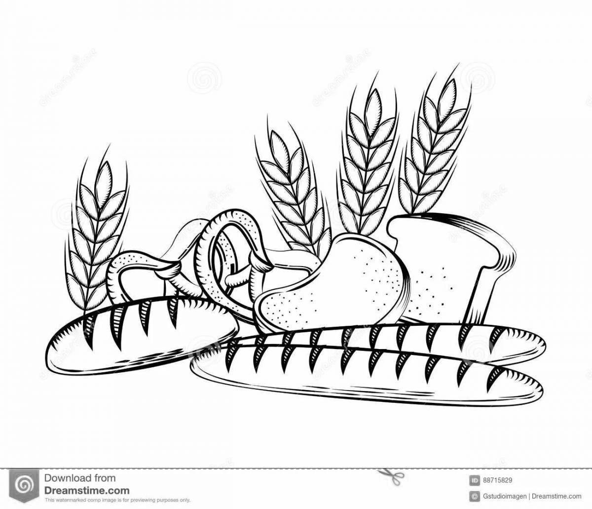Раскраски на тему хлеб