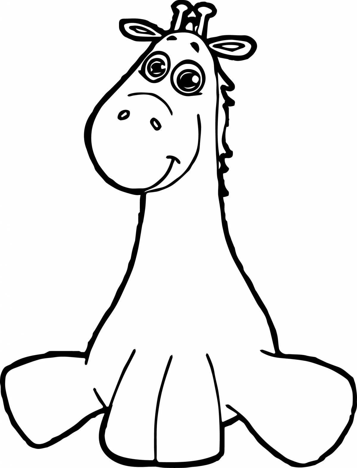 Giraffe without spots for kids #2