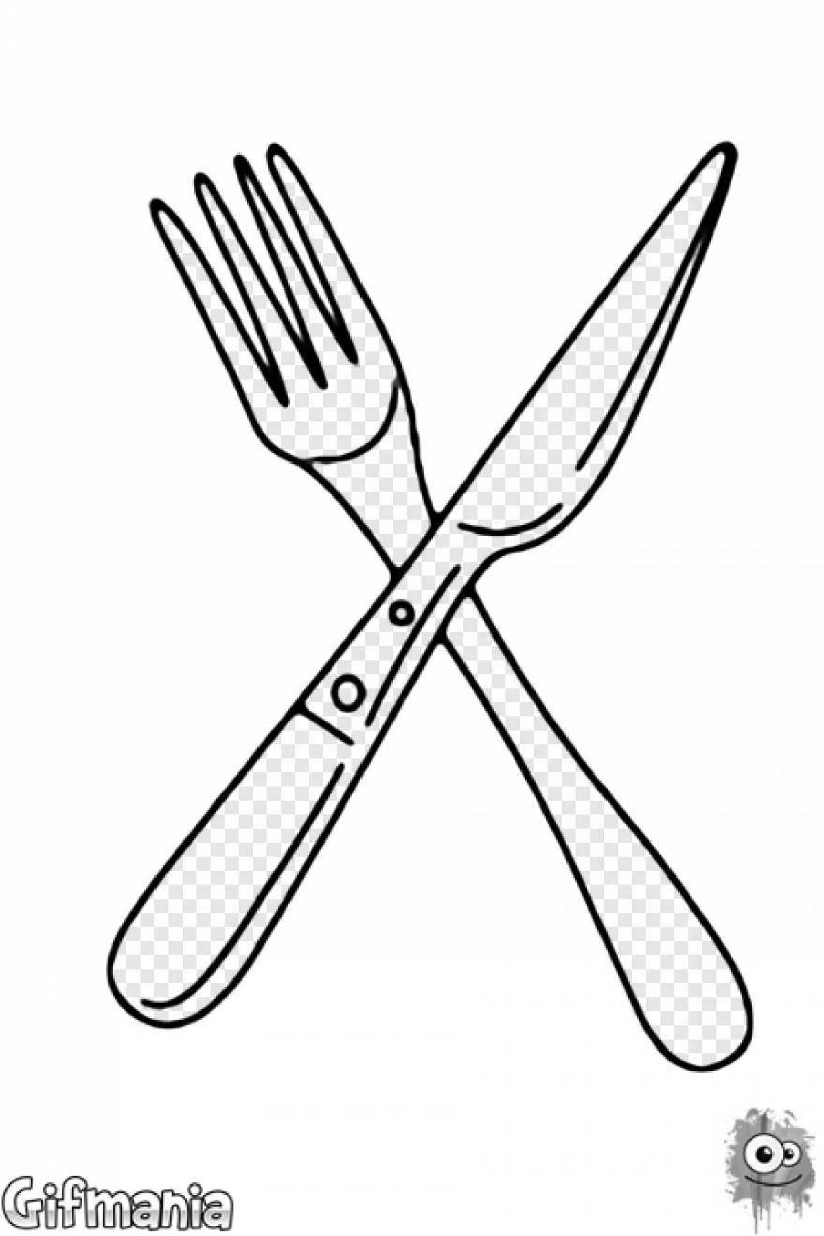 Disturbing coloring of dangerous objects for children at home