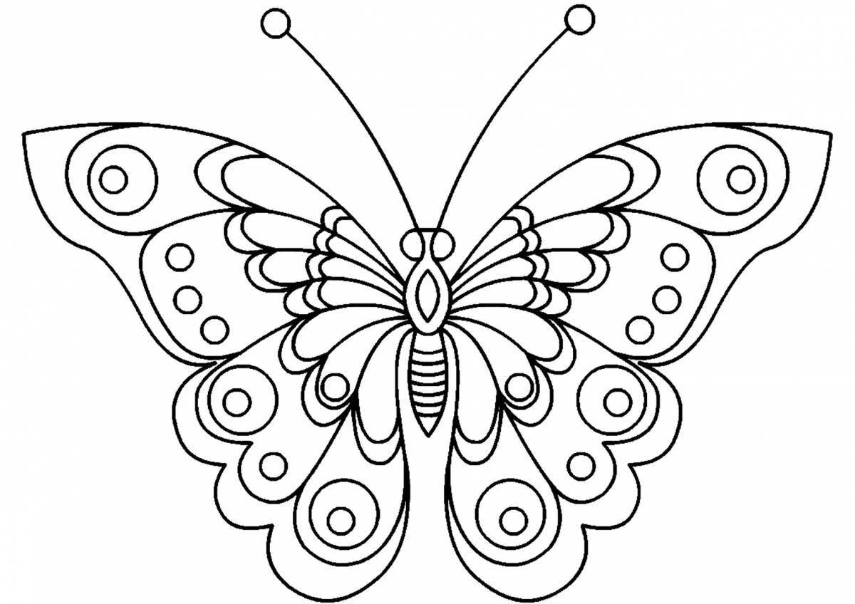 Awesome butterfly coloring pages for 2-3 year olds