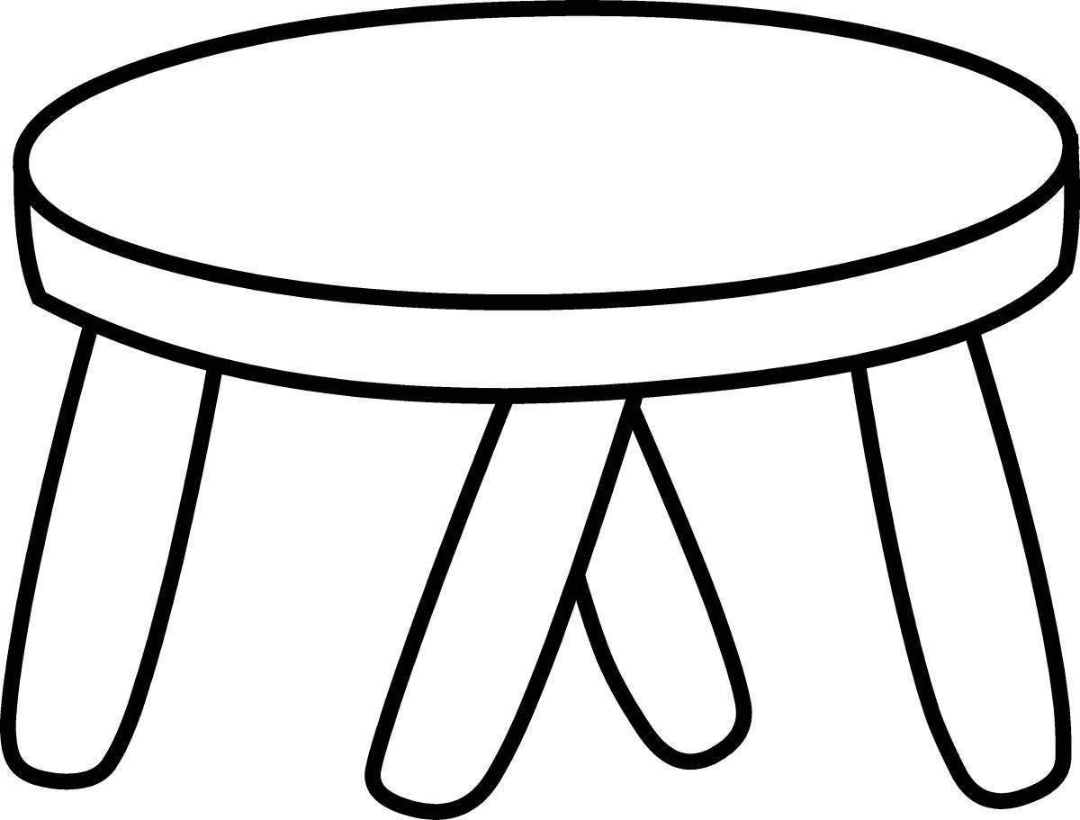 Creative table coloring for children 2-3 years old