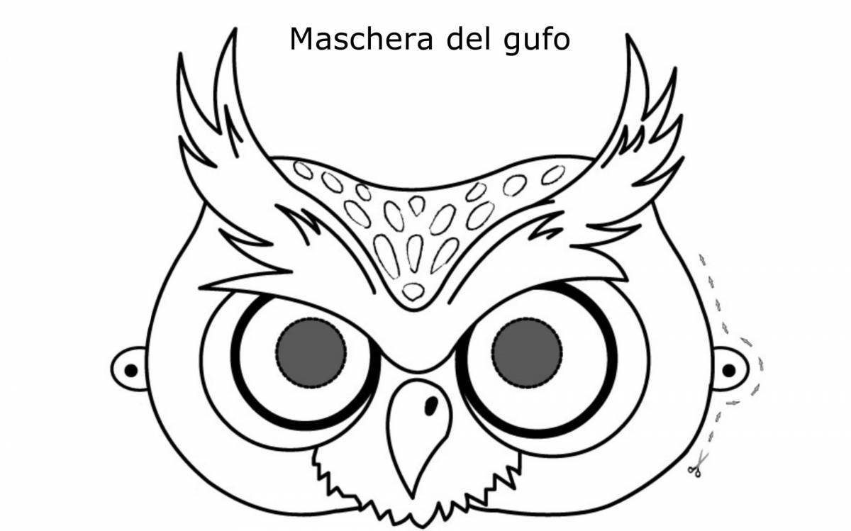 Adorable owl coloring book for 3-4 year olds