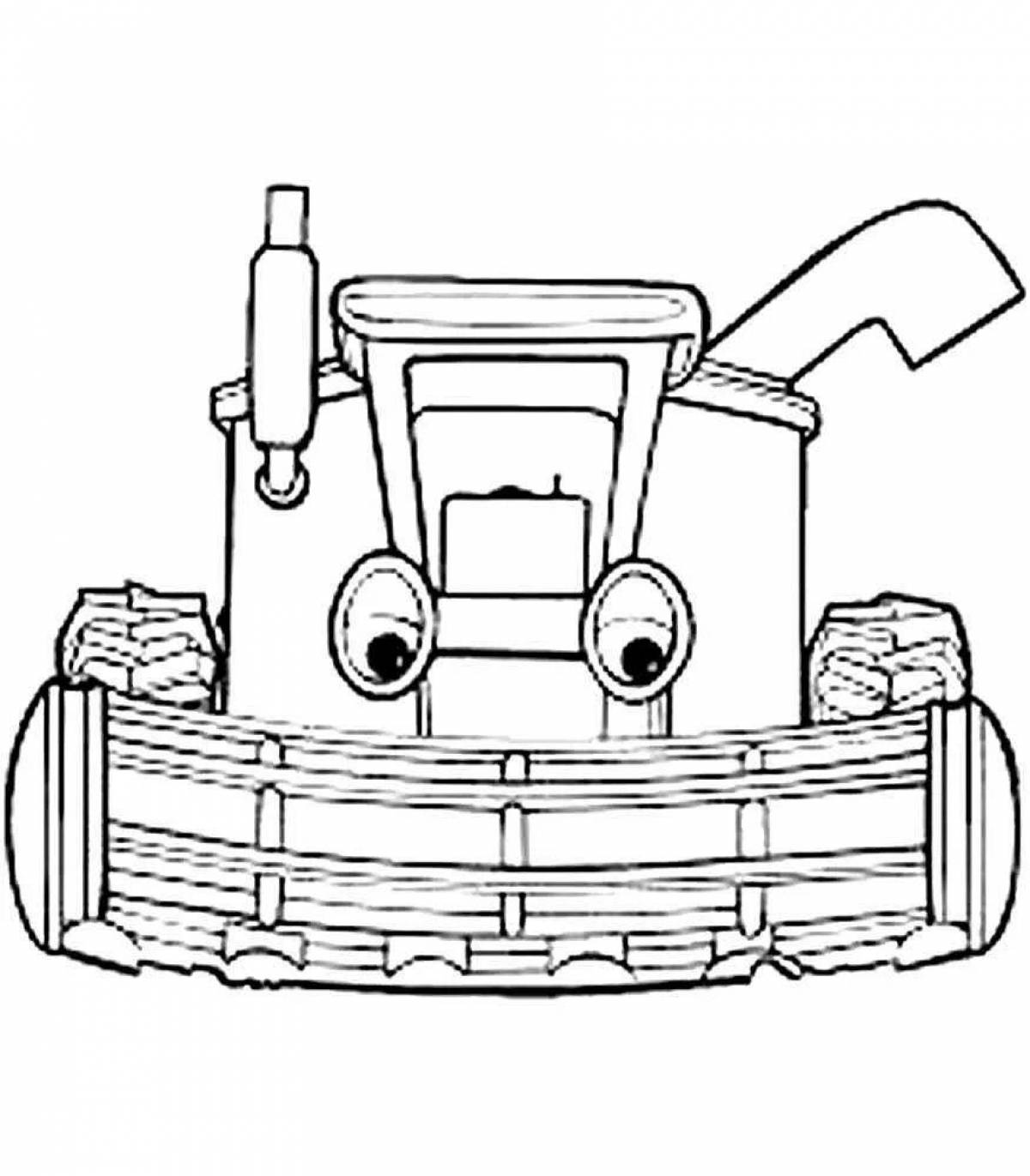 Gorgeous harvester coloring book for preschoolers