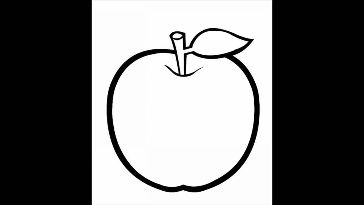 Яблоко для детей 4 5 лет #8
