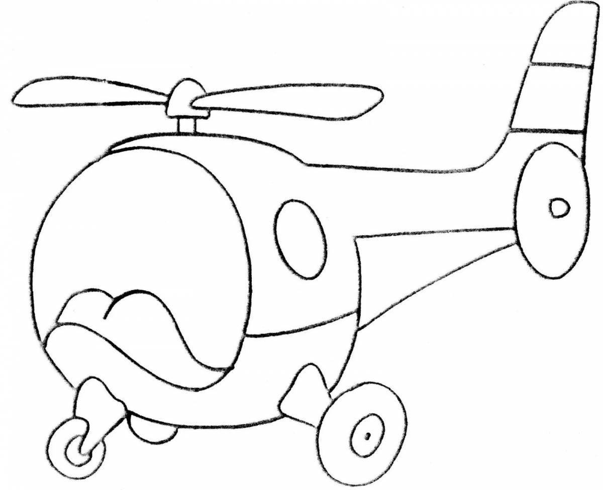 Glowing Colicter Coloring Page for Toddlers