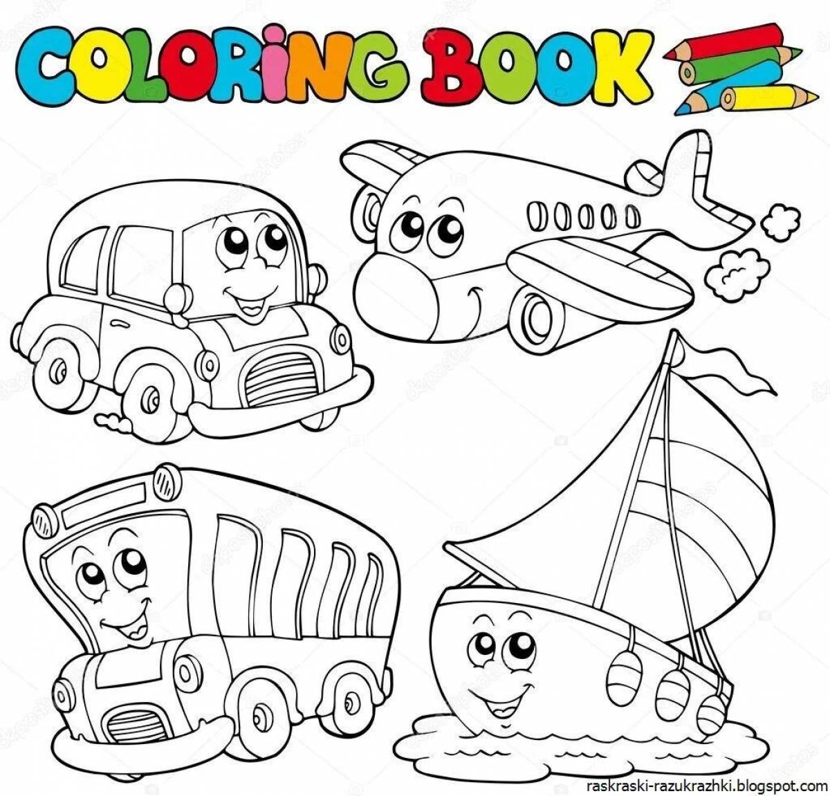 Blissful Colicter Coloring Page for Toddlers