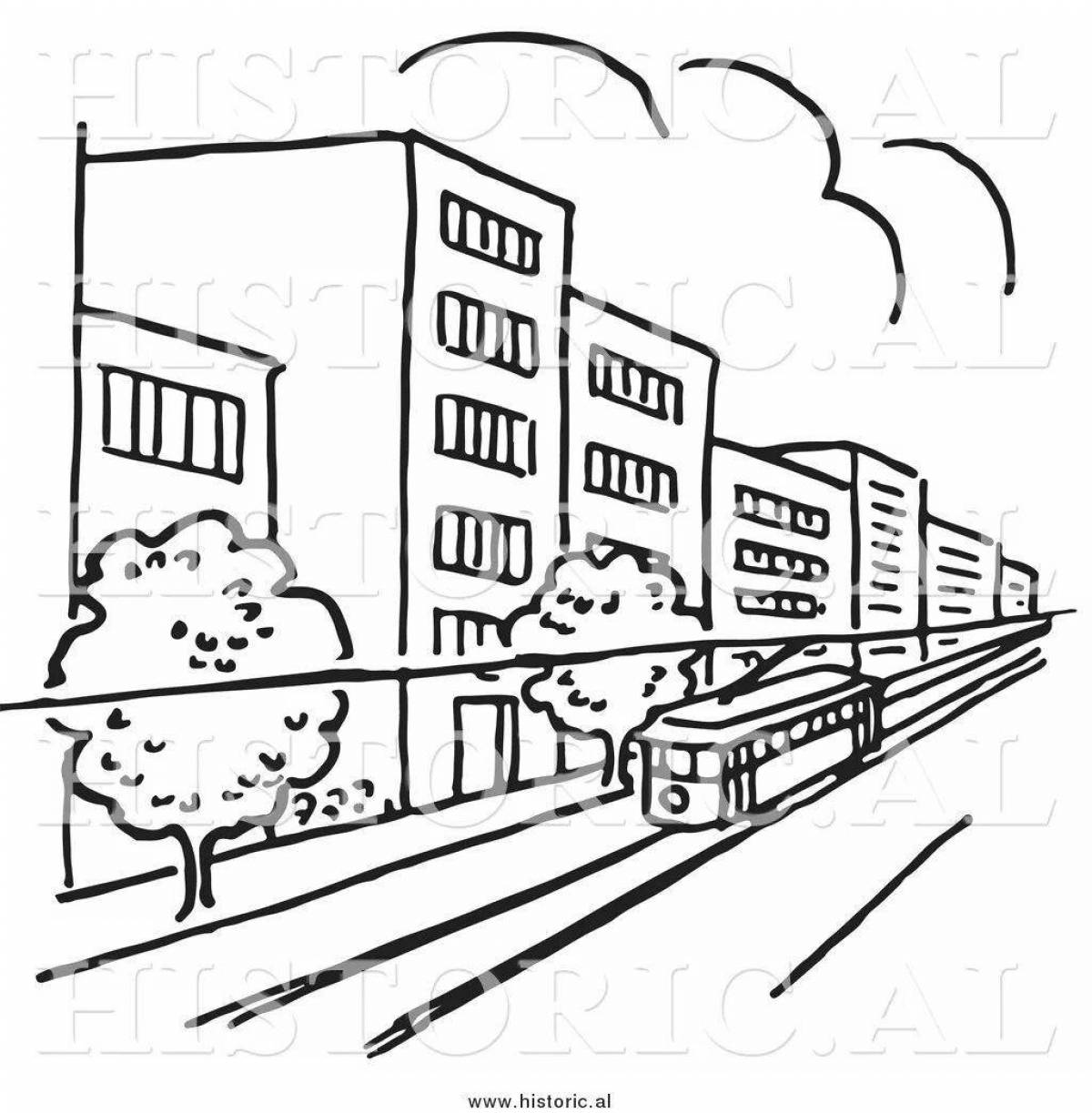 Photo Fun street coloring for kids