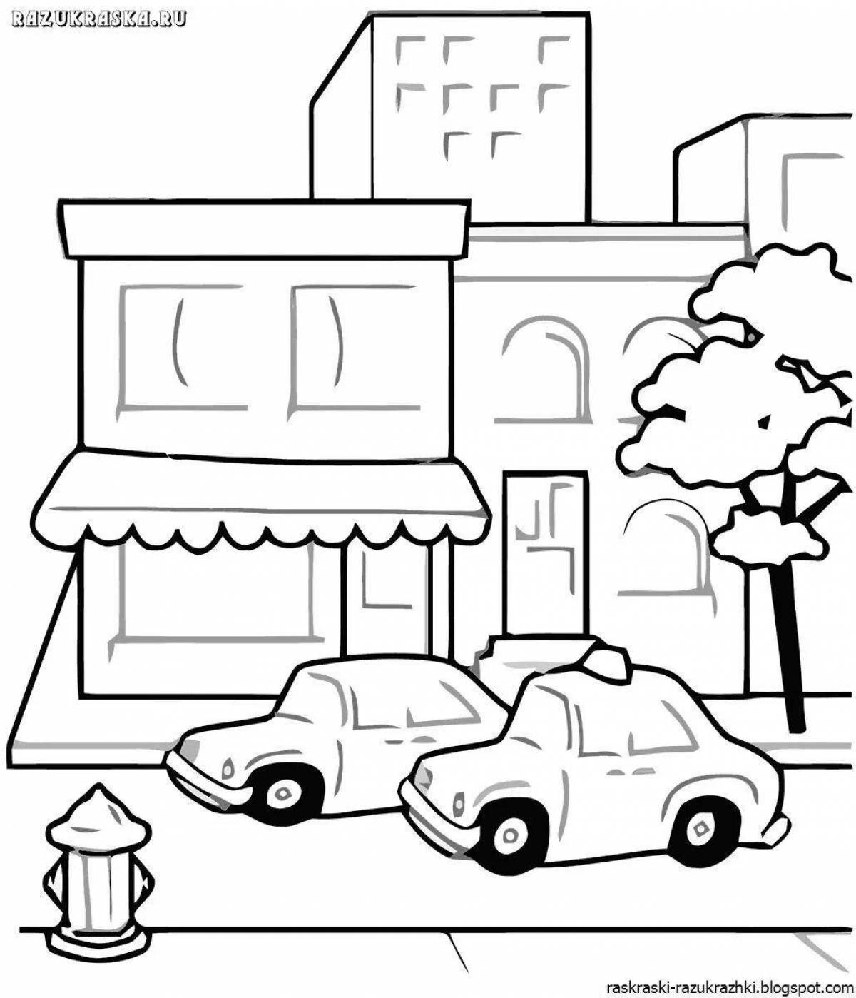 Photo Magic street coloring book for kids