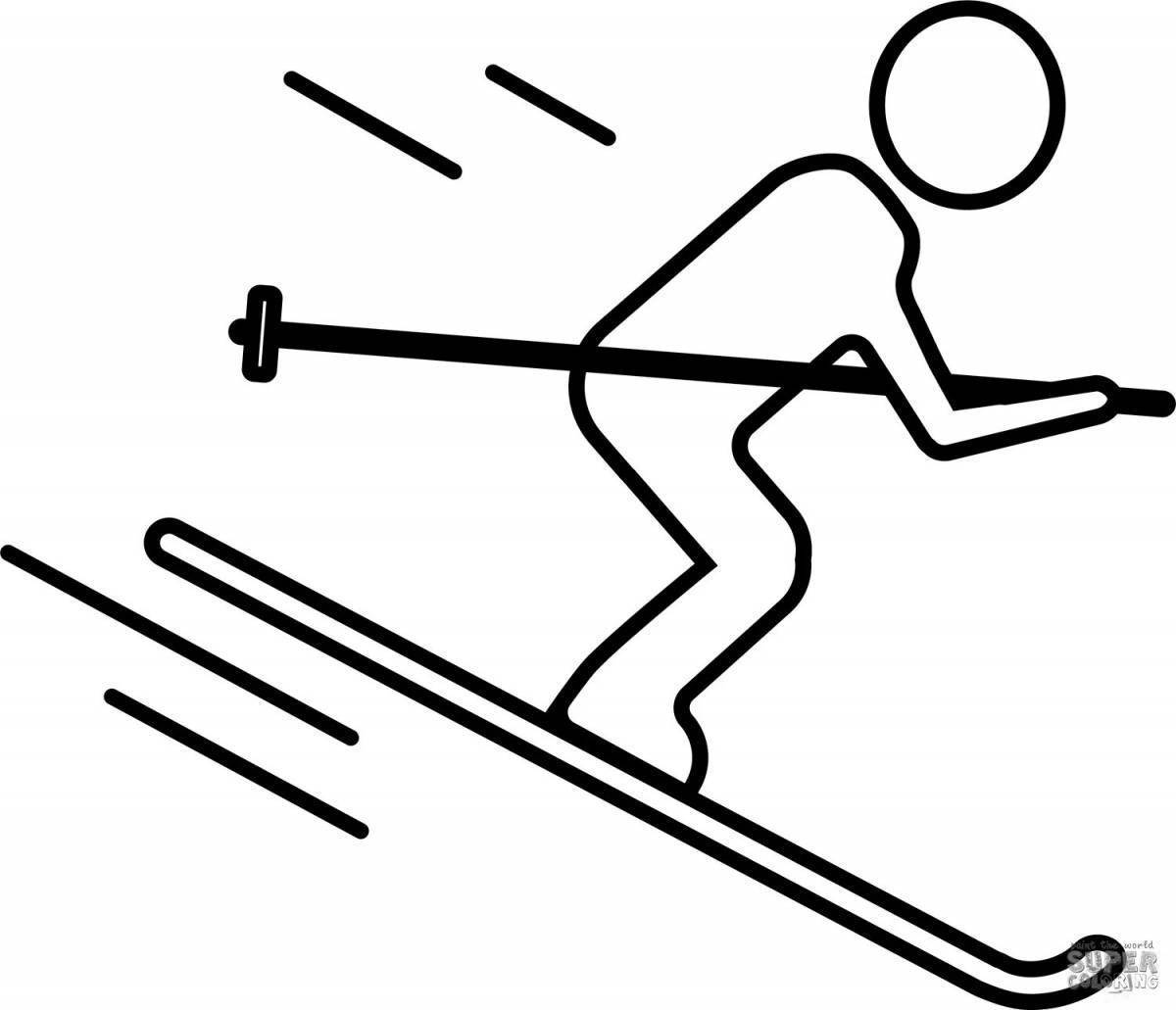 Картинка лыжника