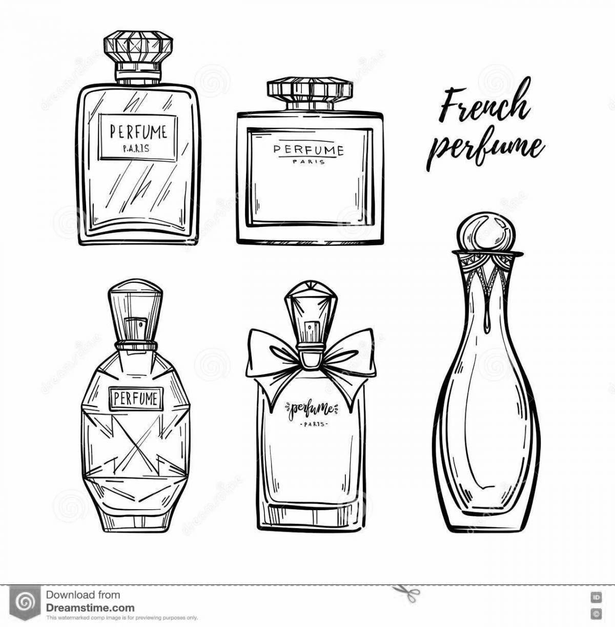 Bright perfume coloring book for kids