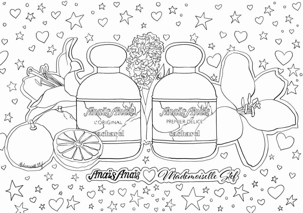 Fun perfume coloring for babies