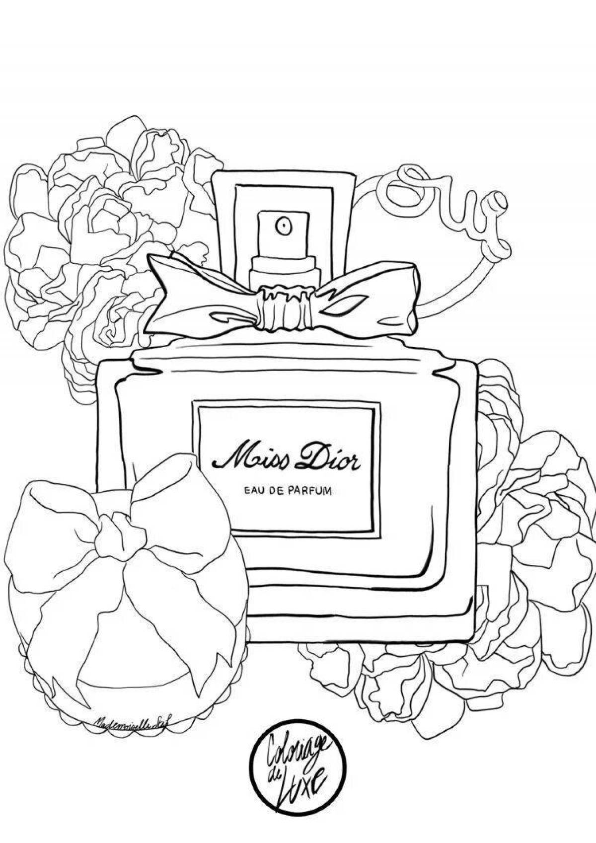 Radiant perfume coloring book for kids