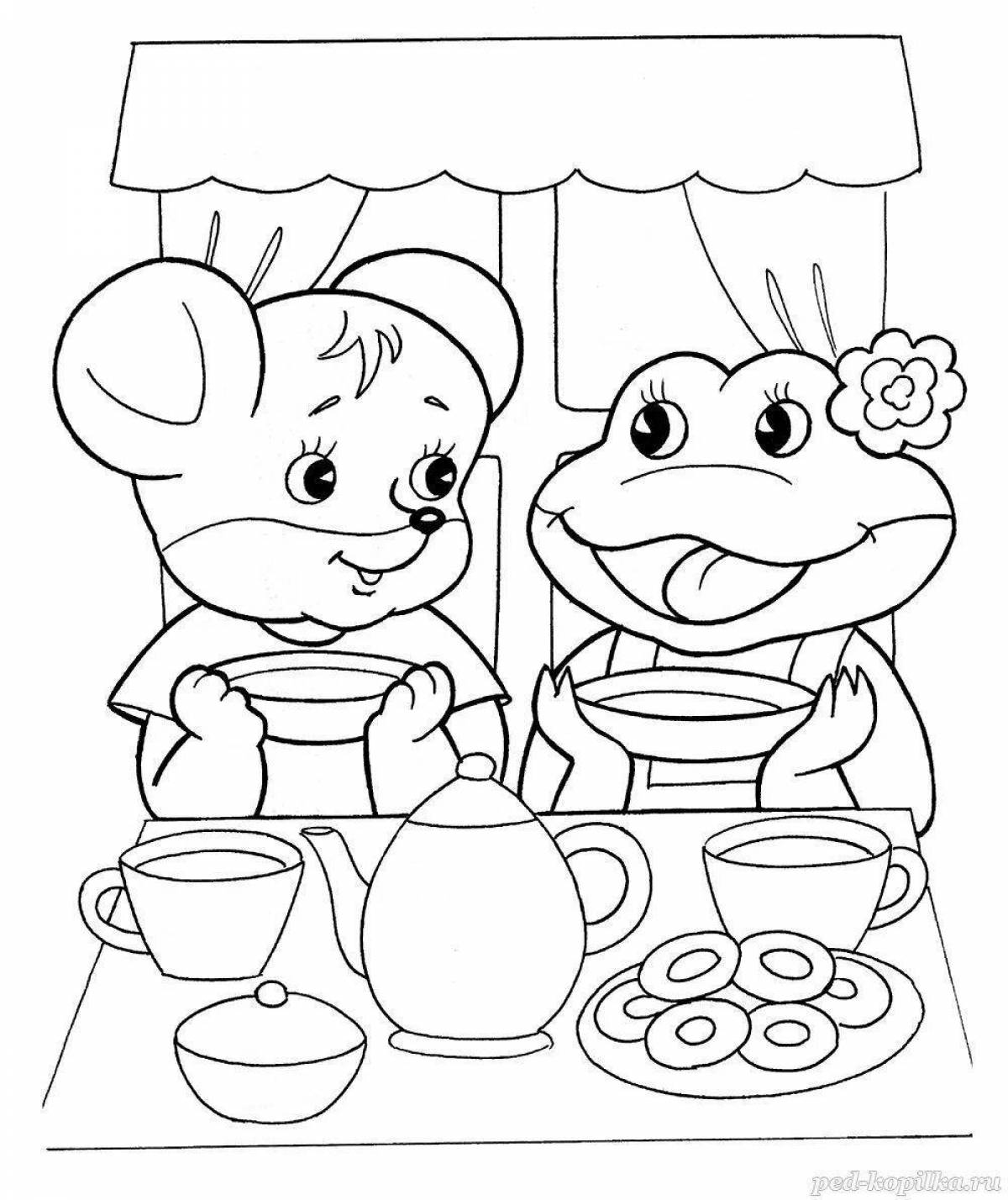 Teremok coloring pages for kids