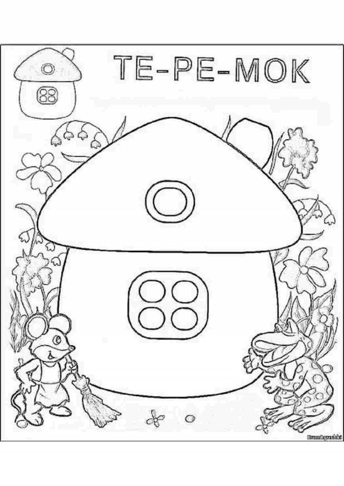 Color-frenzy teremok coloring book for kids