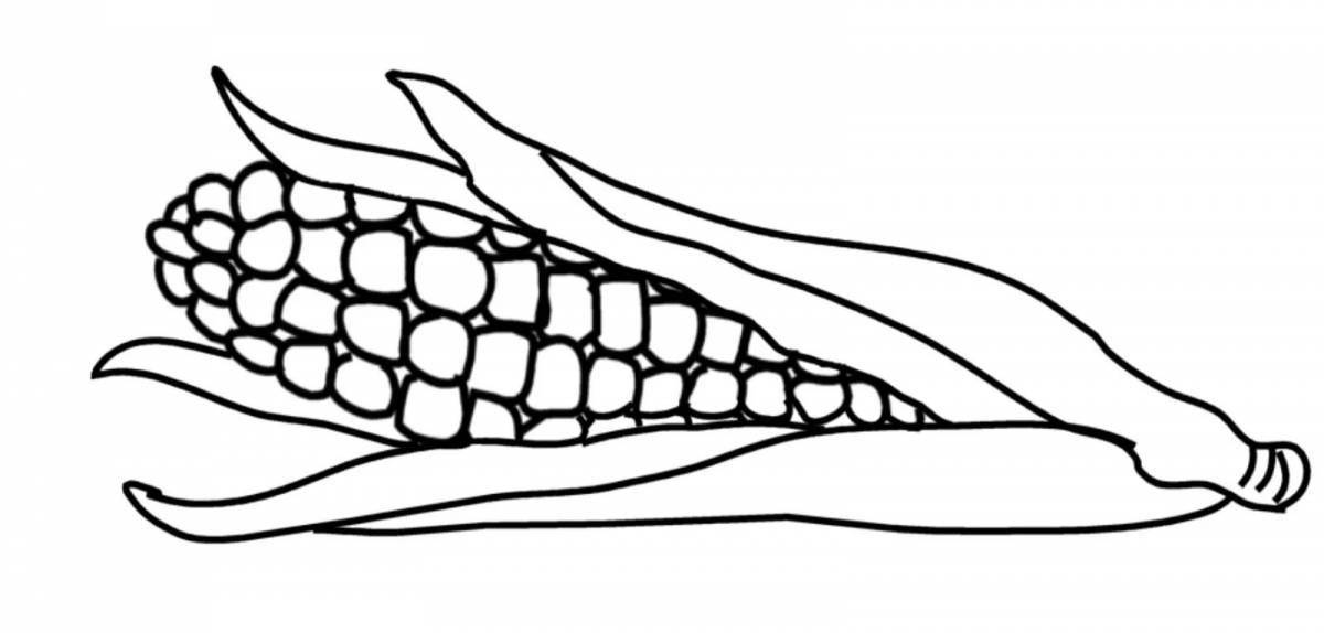Living corn coloring book for kids