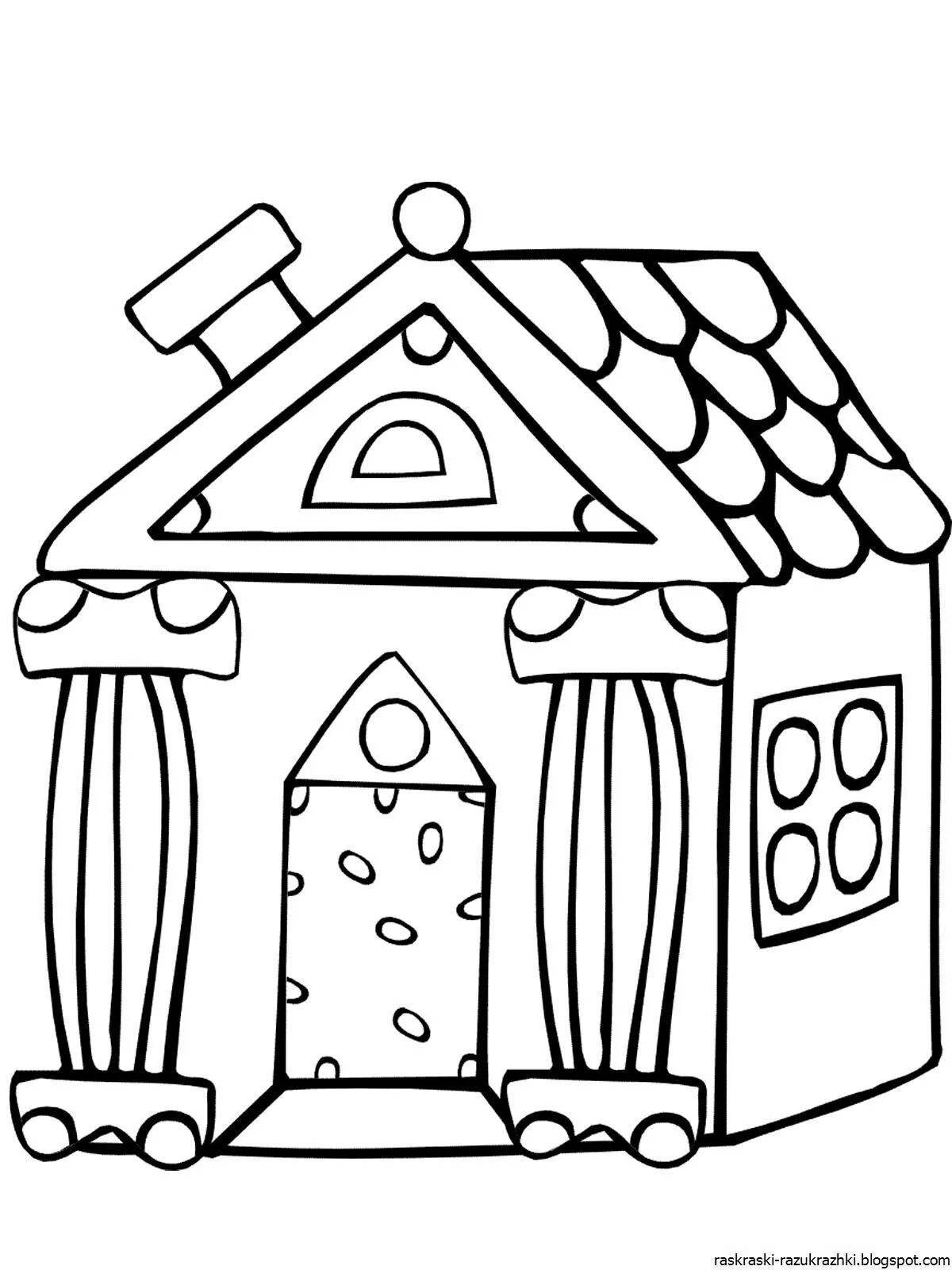 Colouring house for girls