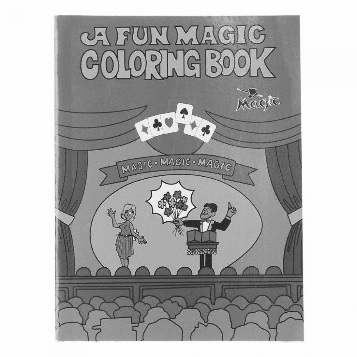 Inspirational coloring book magical magic book