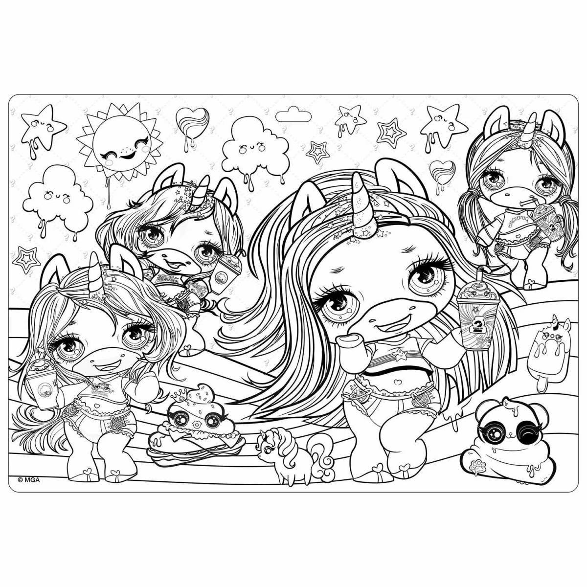 Live puppy coloring page