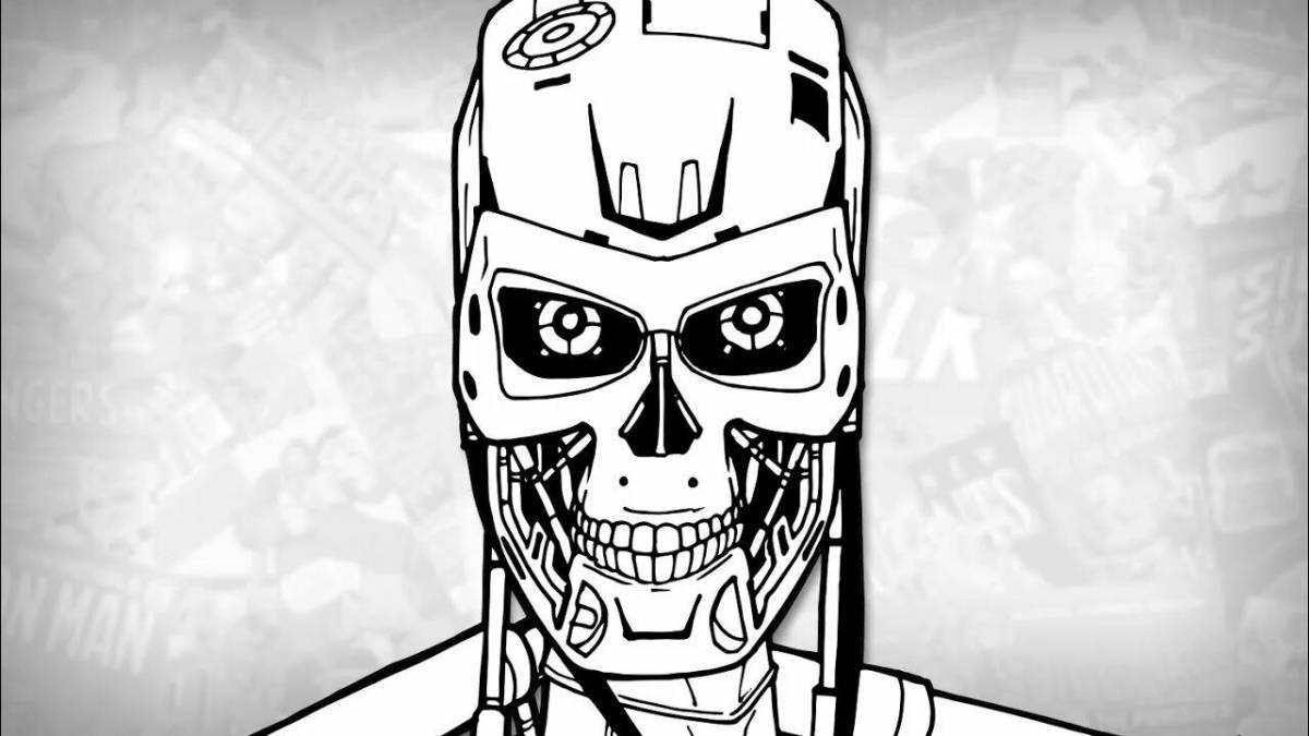 Children's terminator coloring pages